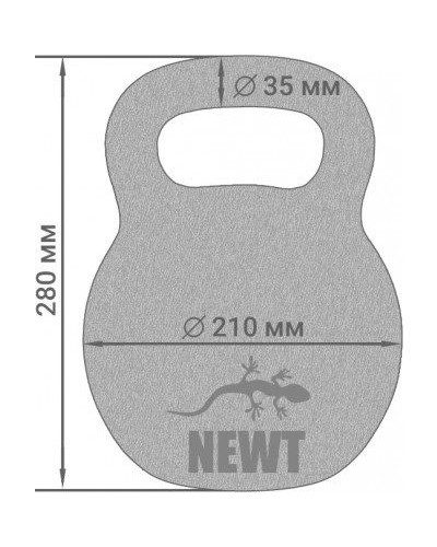Гиря чугунная Newt 16 кг (NE-100-1600)