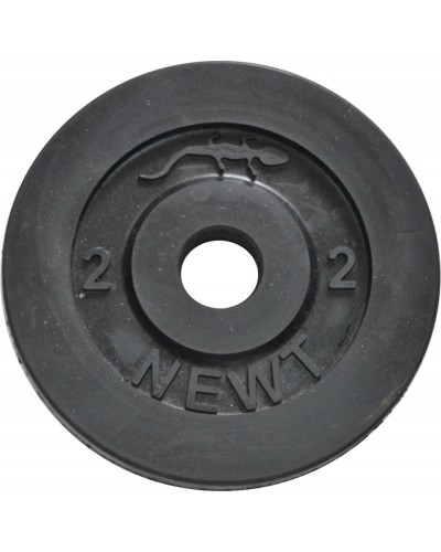 Диск стальной обрезиненный Newt Home 2 кг, диаметр 30 мм (NE-R002)