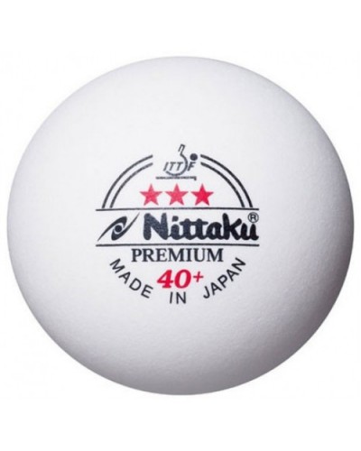 М'ячі Nittaku Premium 3* 40+ ITTF (3 шт.)