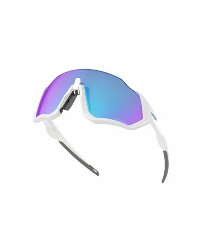 Спортивні сонцезахисні окуляри Oakley Flight Jacket Polished White / Prizm Sapphire (OO9401-0237)