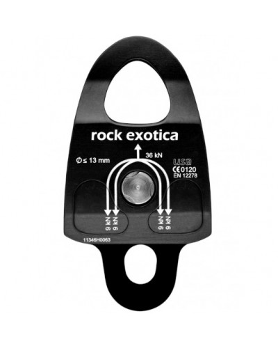 Блок двойной Rock Exotica Machined Rescue Pulley double (P22 D-B)