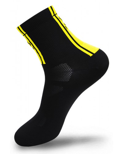 Носки FLR Elite Socks High 5.5, black-neon yellow, разные размеры (S55BKY)