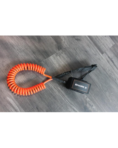 Лиш витой Shark Foot Leash Coiled Leash, 10', orange (SCL)
