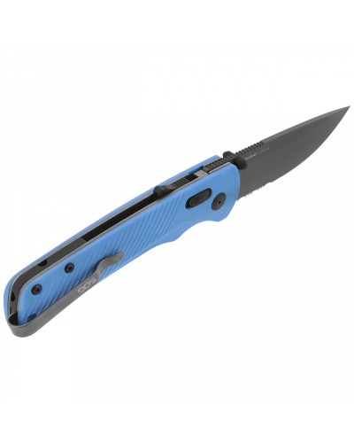 Нож складной SOG Flash AT (Civic Cyan MK3//Partially Serrated) (SOG 11-18-04-57)