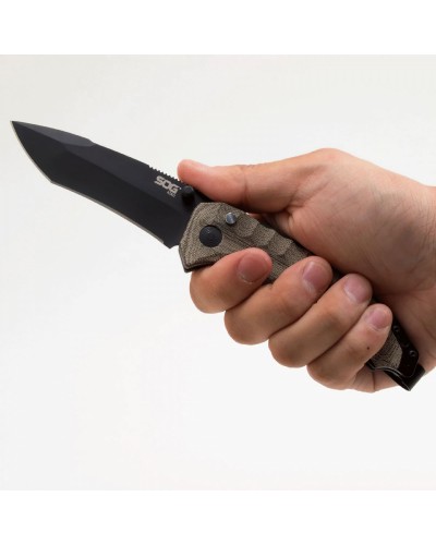 Нож складной SOG Kiku - Assisted, S35VN (Black) (SOG KU-3004)
