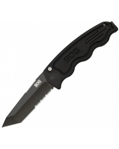 Нож складной SOG SOG-TAC Automatic (Black TiNi/Partically Serrated) (SOG ST-04)