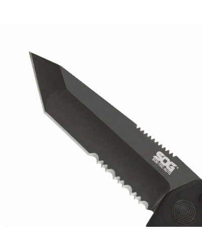 Нож складной SOG SOG-TAC Automatic (Black TiNi/Partically Serrated) (SOG ST-04)