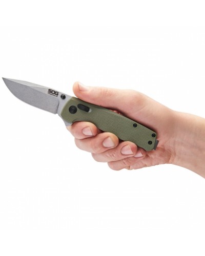 Нож складной SOG Terminus XR G10 (OD Green) (SOG TM1022-CP)