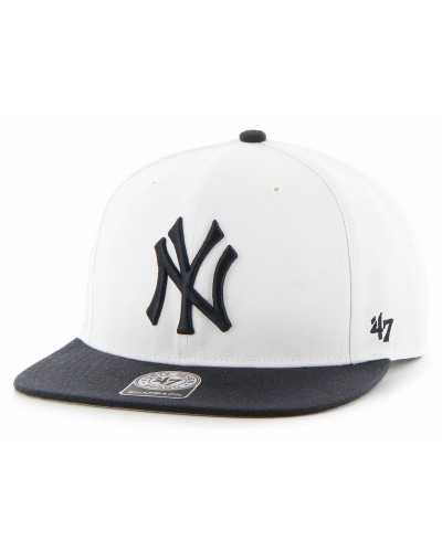 Кепка (snapback) 47 Brand Sure Shot Two Tone NY Yankees (SRSTT17WBP-WHB)