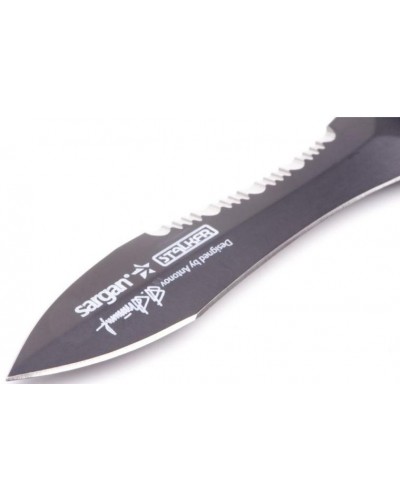 Нож Sargan Сталкер Стропорез Z1 тефлоновое покрытие (ST-STROPOREZ Z1 TEF)