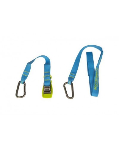 Стяжной ремень Sea To Summit Carabiner Tie Down 2m Pair lime/blue (STS ACTD2)