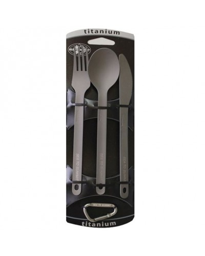 Нож,вилка и ложка Sea To Summit Titanium Knife,Fork + Spoon set (STS ACUTTSET3)