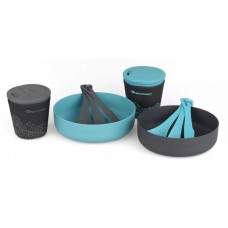 Набор посуды Sea to Summit DeltaLight Camp Set 2.2 (2 mugs, 2 Bowls, 2 Delta Cutlery Sets), Pacific Blue/Grey, (STS ADLTSET2.2)
