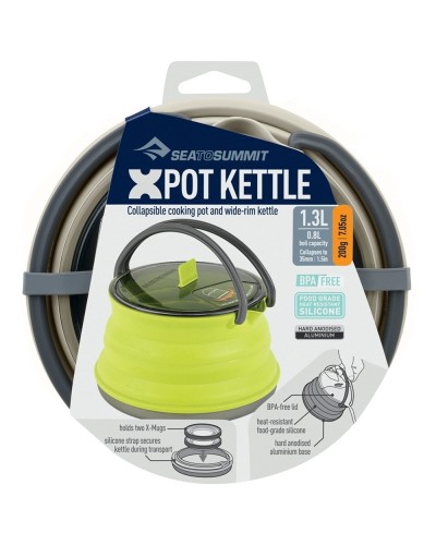 Складной чайник с алюминиевым дном Sea To Summit X-Pot Kettle (1,3 L, Sand) (STS AXKET1.3SA)