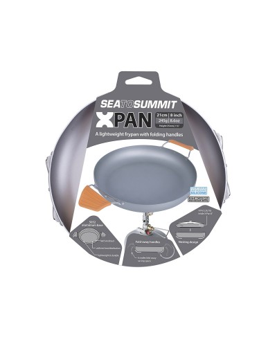 Тарелка алюминиевая со складными ручками Sea To Summit X-Pan 8" (Charcoal) (STS AXPAN8INCH)