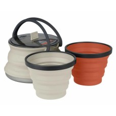 Набор посуды Sea to Summit X-Set 11 Sand Kettle, Sand Mug, Rust Mug (STS AXSET11SA)