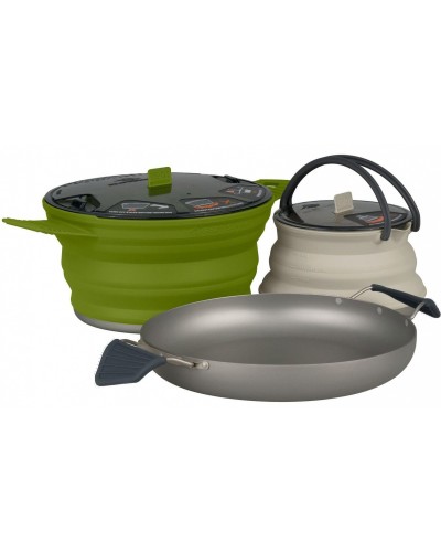 Набор посуды Sea to Summit X-Set 32 Charcoal Pan, Olive Pot, Sand Kettle ​​(STS AXSET32CH)