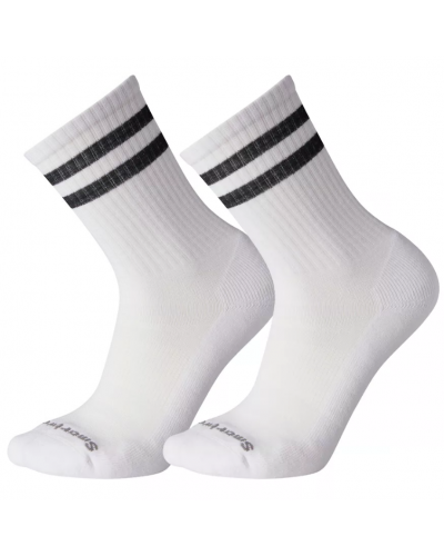 Носки Smartwool Athletic Targeted Cushion Stripe Crew 2 Pack White/Black (SW SW004113.D89)