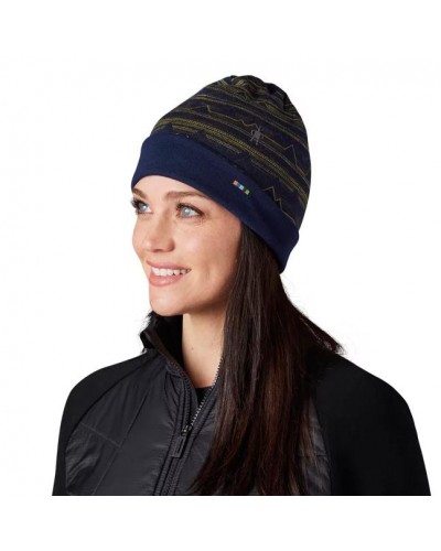 Шапка Smartwool Merino 250 Pattern Cuffed Beanie Deep Navy Mountain Range (SW SW0SC181.H13)