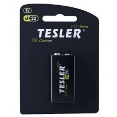 Батарейка солевая TESLER 6F22 9V Крона Blister(TC 3793)