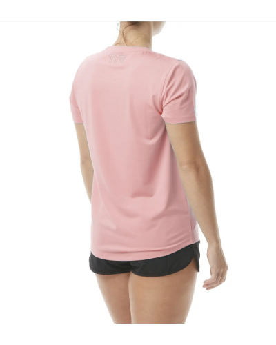Футболка жіноча TYR Women’s SunDefense Short Sleeve Shirt Coral