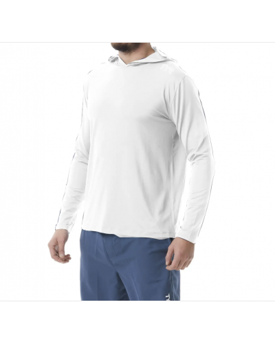 Футболка чоловіча з капюшоном TYR Men’s SunDefense Hooded Shirt White