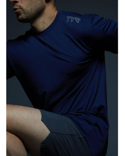 Футболка чоловіча TYR Men’s SunDefense Short Sleeve Shirt Navy