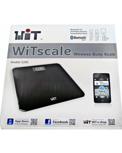 Весы напольные с bluetooth WiTscale S200 для iOS