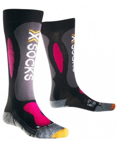 Женские лыжные термоноски X-Socks Ski Carving Silver Lady (X20357)