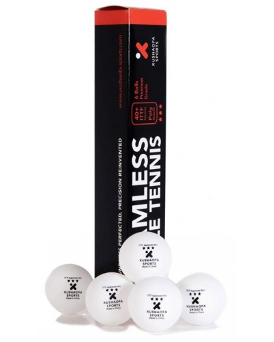 Мячи Xushaofa 40+ (6 шт.), белые