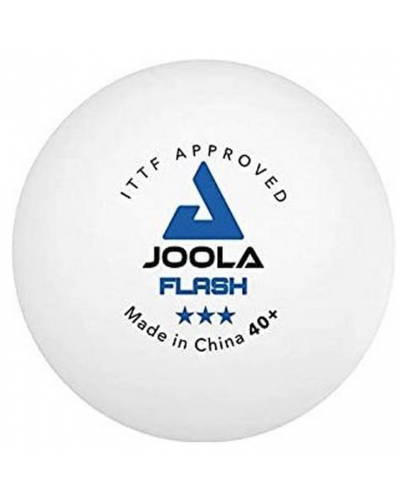 М'ячі Joola Flash 3* 40+, білі (3 шт.) (bjo1)
