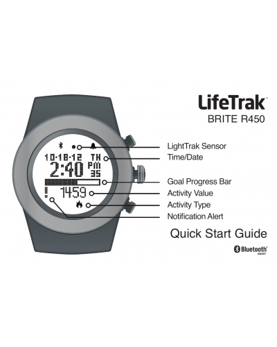 Умный фитнес трекер активности LifeTrak Brite R450 white