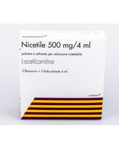 Ницетил Nicetile L-ацетилкарнитин в ампулах 500мг 4мл