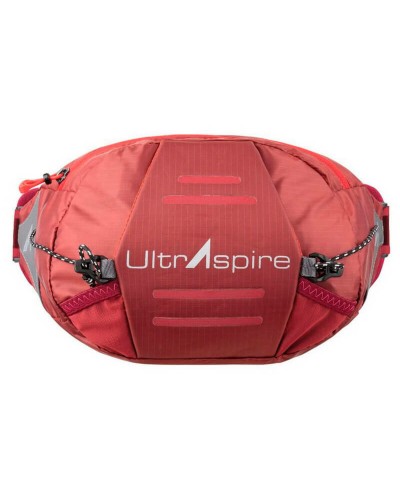 Поясна сумка для бігу UltrAspire Plexus Waist Pack Burgundy з тримачем Lumen Ally для ліхтаря бордов