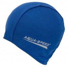 Шапочка для плавання Aqua Speed POLYESTER CAP (091-02) тряпчана (поліестер) синя