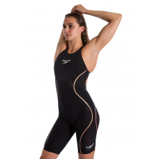 Стартовий гідрак жіночий для плавання Speedo Fastskin LZR Pure Intent Openback Kneeskin з відкритою спиною (8-11974D168) розмір 26 чорний