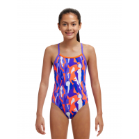 Дитячій купальник Funkita Girl's Twisted One Piece Torvill (FKS038G71912) розмір 10 фіолетовий