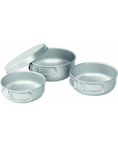 Набір туристичного посуду Easy Camp Adventure Ultra Light Cook Set Silver (680196)