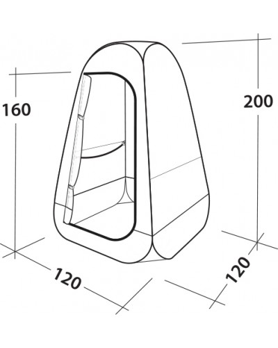 Намет технічний Easy Camp Little Loo Granite Grey (120427)