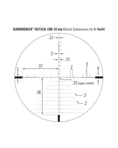 Приціл оптичний Vortex Diamondback Tactical FFP 4-16x44 EBR-2C MOA (DBK-10026)