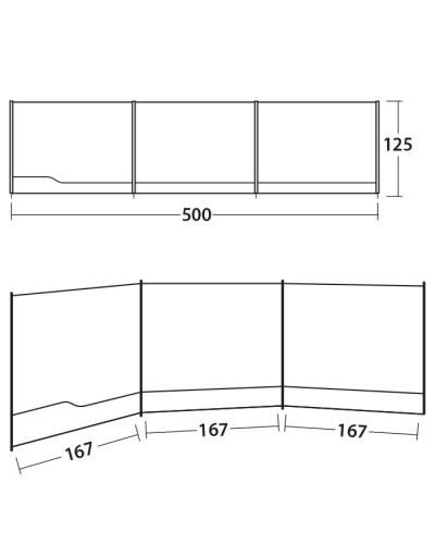 Тент пляжний Outwell Windscreen Grey (111161)