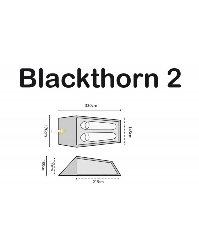 Намет двомісний Highlander Blackthorn 2 HMTC (TEN132-HC)