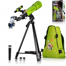 Телескоп Bresser Junior 70/400 Green з адаптером для смартфона + рюкзак (8850610B4K000)