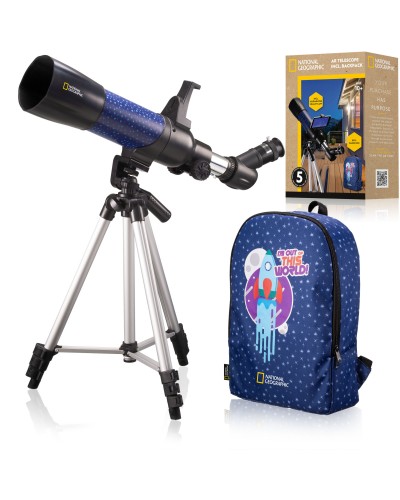 Телескоп National Geographic Junior 70/400 AR з адаптером для смартфона + рюкзак (9101003)