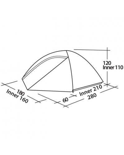 Намет тримісний Easy Camp Meteor 300 Rustic Green (120393)