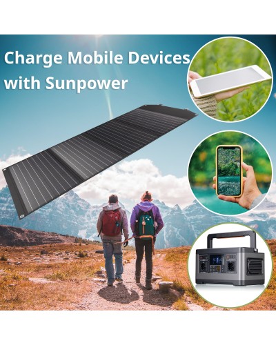 Портативний зарядний пристрій сонячна панель Bresser Mobile Solar Charger 120 Watt USB DC (3810070)