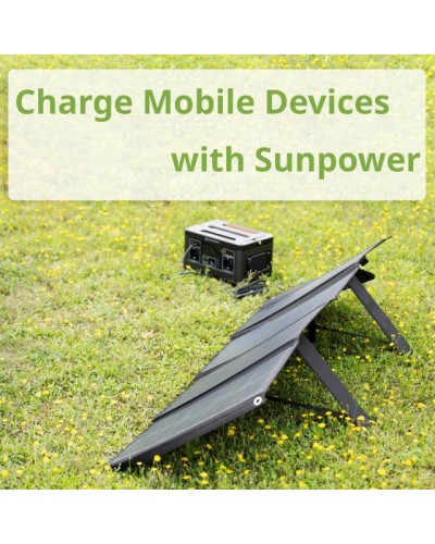 Портативний зарядний пристрій сонячна панель Bresser Mobile Solar Charger 90 Watt USB DC (3810060)