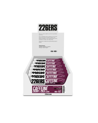 Енергетична желейка 226ERS VEGAN GUMMY BAR CAFFEINE вишня-кола 30 г