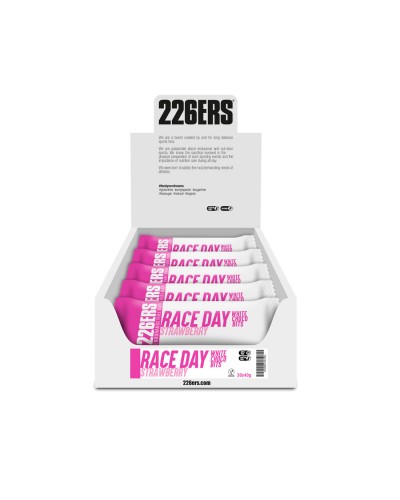 Енергетичний батончик 226ERS RACE DAY BAR CHOCO BITS (білий шоколад і полуниця) 40g