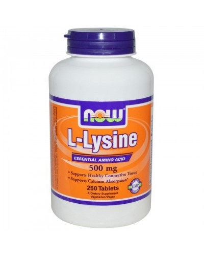 Амінокислота L-Lysine, 500 мг - 250 таб